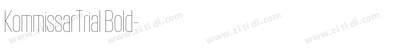 KommissarTrial Bold字体转换